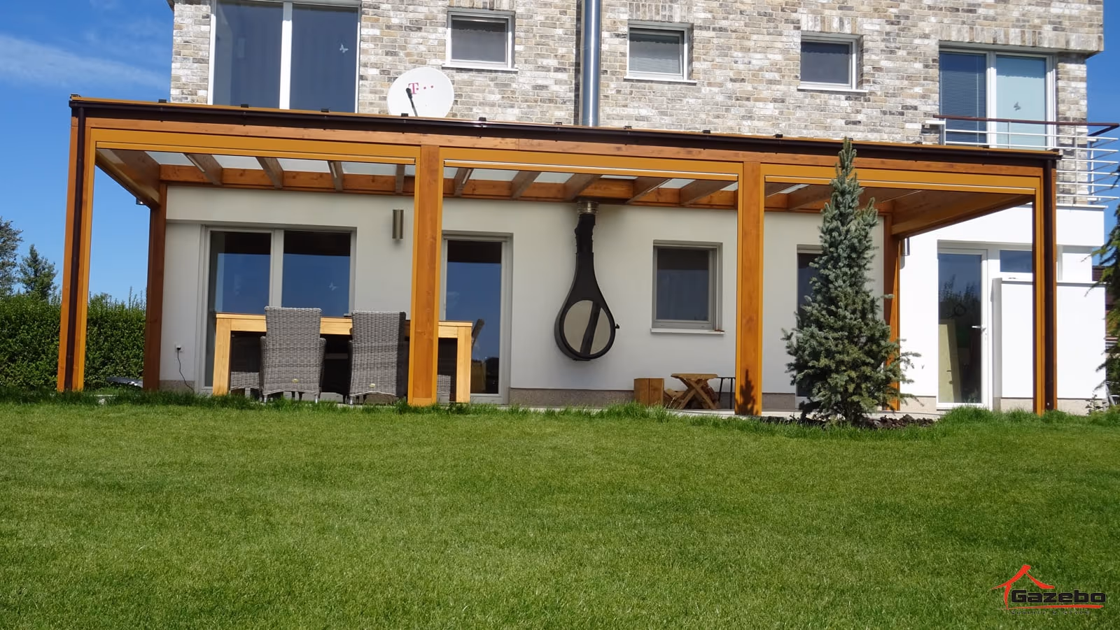 Drevená pergola Miláno